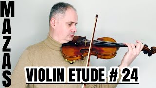 JF Mazas Violin Etude no 24 The Mordent Op36 Etudes Speciales by Violinexplorer [upl. by Anastasio]