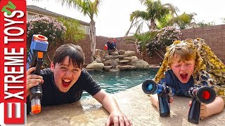 Sneak Attack Squad Vs Dad Nerf Rival Showdown [upl. by Newbold]