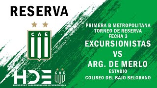 Excursionistas vs Argentino de Merlo  Fecha 3 [upl. by Bondie]