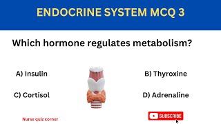 ENDOCRINE SYSTEM MCQS FOR 2024 [upl. by Argela]