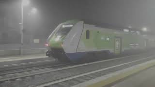 Treni nella nebbia a Galliate [upl. by Noryb585]