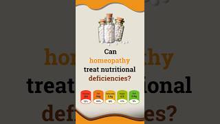 Can homeopathy treat nutritional deficiencies homeopathy shorts [upl. by Davison]