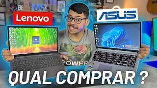 Qual MELHOR Notebook para VOCÊ comprar HOJE  Asus Vivobook ou Lenovo Ideapad 3  SEM DÚVIDA É [upl. by Uni]