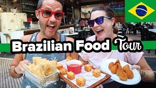 10 Dishes to Try in São Paulo Brazil Eating with a Local Canadians try traditional food in Brazil [upl. by Eimoan]