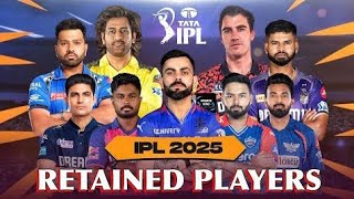 TATA IPL 2025 ALL TEAM RETENTION 2025 tataipl reaction viralvideo [upl. by Kcaz905]