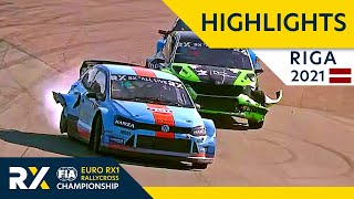 Euro RX1 Qualifying Highlights  Ferratum World RX of Riga 2021  Day 1 Euro RX1 in Latvia [upl. by Niac]