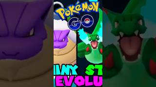 ALL ✨SHINY STARTER MEGA EVOLUTION pokemongo pokemon [upl. by Braswell]