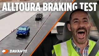 Davanti Alltoura Tyres vs Competitor Brand  Wet Braking Test [upl. by Kosaka]