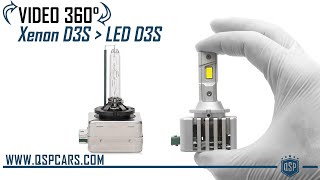 Led D3S FRA LE MANI  Conversione da Xenon a LED PERFETTA  Lampadine QualitySpCars  QSPCARSCOM [upl. by Gervais]