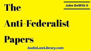 John DeWitt II  The AntiFederalist Papers Full Audiobook [upl. by Faxen249]