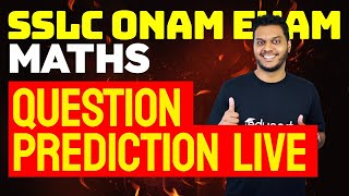 SSLC Onam Exam Maths  Questions Prediction Live  Eduport [upl. by Heyra]