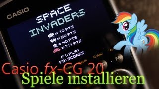 Casio fxCG 20  SPIELE installieren ♣♠ Tutorial German [upl. by Anerda875]