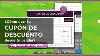 Cupón de descuento desde tu celular [upl. by Chatterjee]