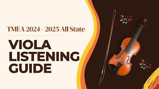 2025 TMEA Viola Excerpts TMEA All State 20242025  score Listening Guide [upl. by Biron]