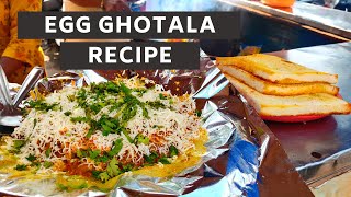 Egg Ghotala Recipe  Anda Ghotala  Ahmedabad Street Food  Egg Recipes  Egg Kheema Ghotala [upl. by Ahcas]