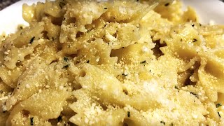 BUTTER GARLIC BOWTIE PASTA [upl. by Dopp313]