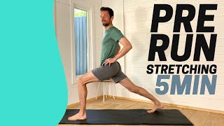 5 MIN PreRun Stretching Routine [upl. by Naej]