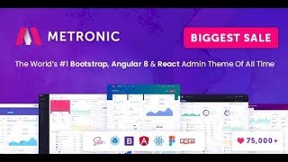 Metronic  Bootstrap 4 Angular 8 React Admin Dashboard Theme  khosinhviencom [upl. by Hseham275]