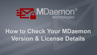 How to Look up your MDaemon Email Server Registration Information [upl. by Coward527]