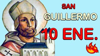 Quién Fue San Guillermo  Santo del Día 10 de Enero de 2021 [upl. by Ginny836]