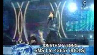 Singapore Idol  Johnathan Leong Should I Stay [upl. by Ahcsat]