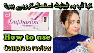 Duphaston tablet uses in urdu  how to use Duphaston for pregnancySafe or notside effects [upl. by Gannon]