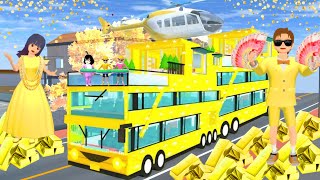 yuta mio bocil kaya punya mobil serba emas dan mewah  SAKURA SCHOOL SIMULATOR [upl. by Lamrej]