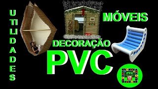 Móveis utilidades decoração com canos de PVC [upl. by Neelyaj]