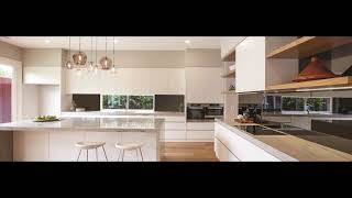 Magnificent White Kitchen With Mirror Splashback [upl. by Ayel]