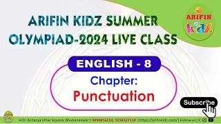 Std1amp2 ENGLISH8 Punctuation class by Arifinkidz [upl. by Barboza479]