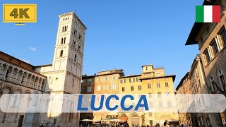 Lucca in a day What to see in Lucca Best towns to visit in Tuscany walk 4k italy Real city life [upl. by Naillik]