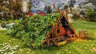 Simple Viking Starter House  Build Tutorial  ARK Survival Ascended [upl. by Moses271]