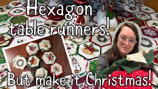 Sew With Me amp Chat  Christmas Table Runners quilting [upl. by Alisen]