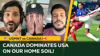 CANADA beats USMNT on our home soil to become KINGS of CONCACAF  USACANADA Instant Game Reaction [upl. by Nitsirc]