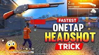 Shotgun  M1887  M1014  Headshot Trick 100 Working 🔒  Fastest One Tap Headshot Trick  Free Fire [upl. by Nnairrek]