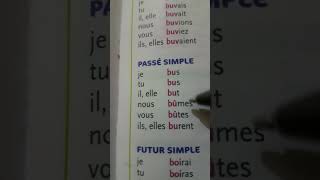 Le verbe boire au passé simple conjugaison apprendre french education français maroc [upl. by Morry759]