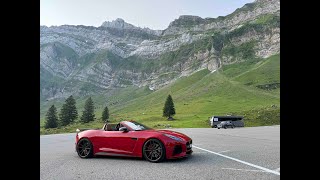 Driving the Schwägalp Pass in a Jaguar ftype SVR [upl. by Alboran993]