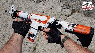 HOW TO MAKE M4A4  ASIIMOV IN REAL LIFE CSGODIY [upl. by Ahsilyt]