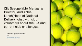 LTA Managing Director in conversation with members of the Tennis Volunteer Community [upl. by Natan]