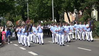 Schützenfest 2024 in NeussReuschenberg Fahnenwalzer und Blumenparade [upl. by Ahseetal]