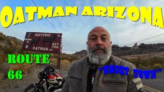 Oatman Arizona quotGhost Townquot Route 66 adventuremotorcycle triumph bonneville route66 ghosttown [upl. by Stier692]