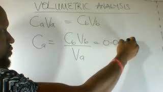 VOLUMETRIC ANALYSIS 1 [upl. by Balough]