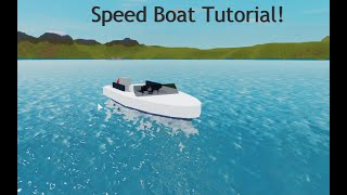 Plane Crazy Speedboat Tutorial  ROBLOX [upl. by Karolina586]