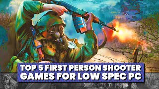 TOP 5 First Person Shooter FPS Games for Low Spec PC Intel HD Graphics 😍 [upl. by Nileuqay]