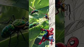 Mini SpiderMan Evolution 🕷️ vs Insects🐜🔥shorts marvel spiderman [upl. by La]