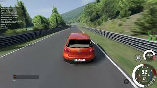 mk5 golf gti dsg test around nurburgring beamngdrive [upl. by Xanthe918]