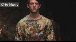 Dolce amp Gabbana Men FallWinter 201314  Milan Mens Fashion Week  FashionTV [upl. by Leola]