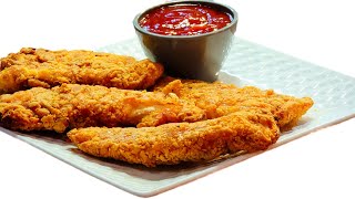 Secret to Make Crunchy amp Flaky Breading for Chicken Tender  Air Fryer Crunchy Chicken Tendersviral [upl. by Ert]