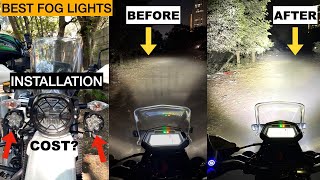 BEST amp AFFORDABLE AUX LIGHT SETUP FOR ALL BIKES  HIGH BRIGHTNESS  PRICE COMPARISON amp INSTALLATION [upl. by Inahpit]