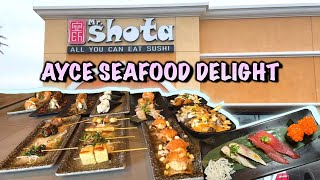 UNLIMITED SEAFOOD Sushi amp Tapas  Mr Shota Las Vegas [upl. by Neelhtak]